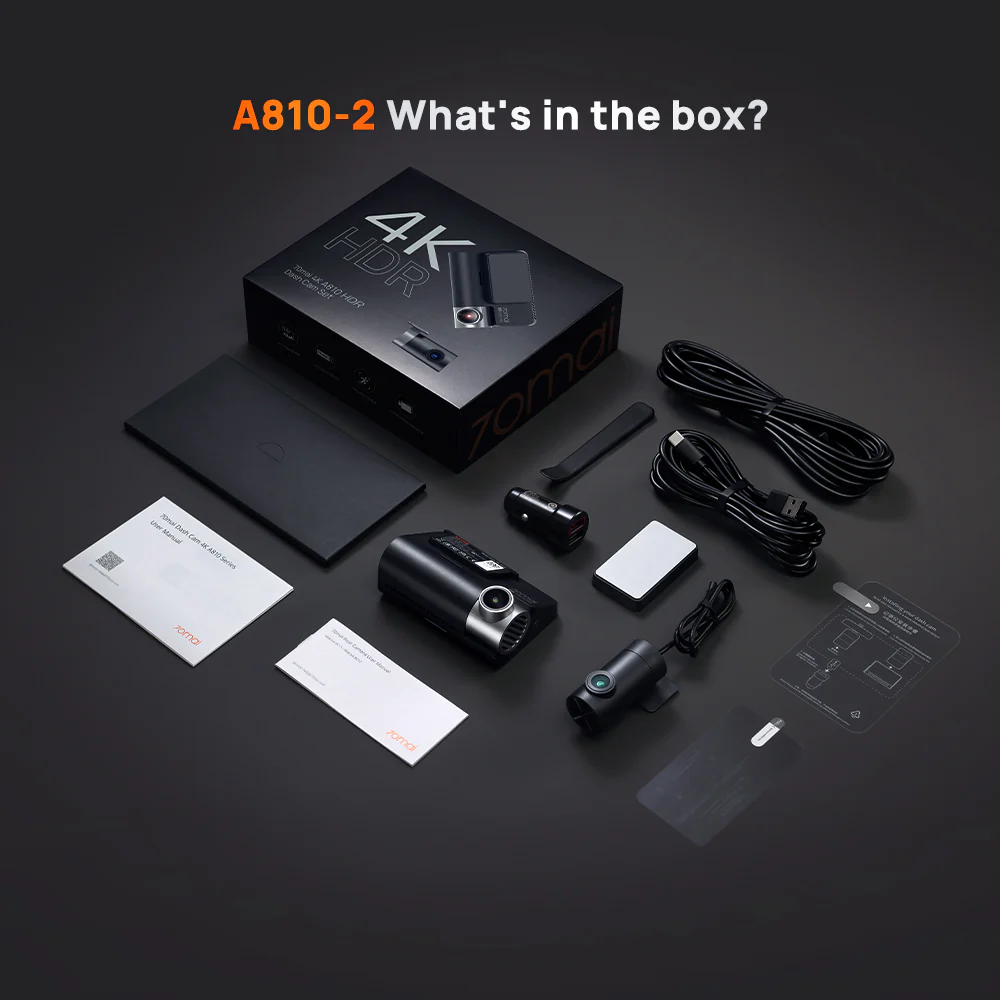 70mai A810 4K HDR Dual-Vision DashCam - Image 11