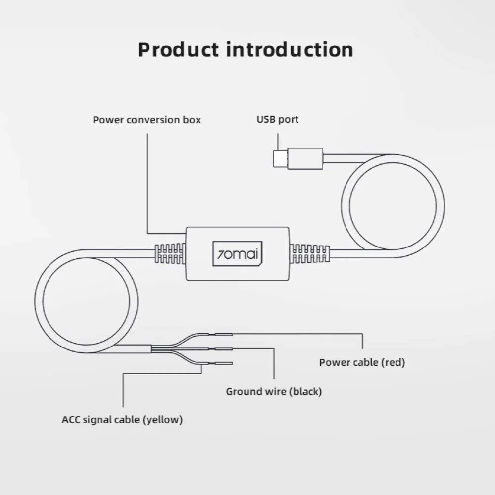 70mai Hardwire Cable Kit (Type-C) with 6 Pcs Fuse Tap Adapters - Image 4