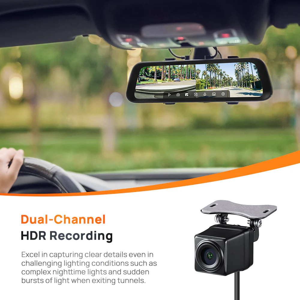 70mai Rearview DashCam S500 3K DUAL HDR - Image 3