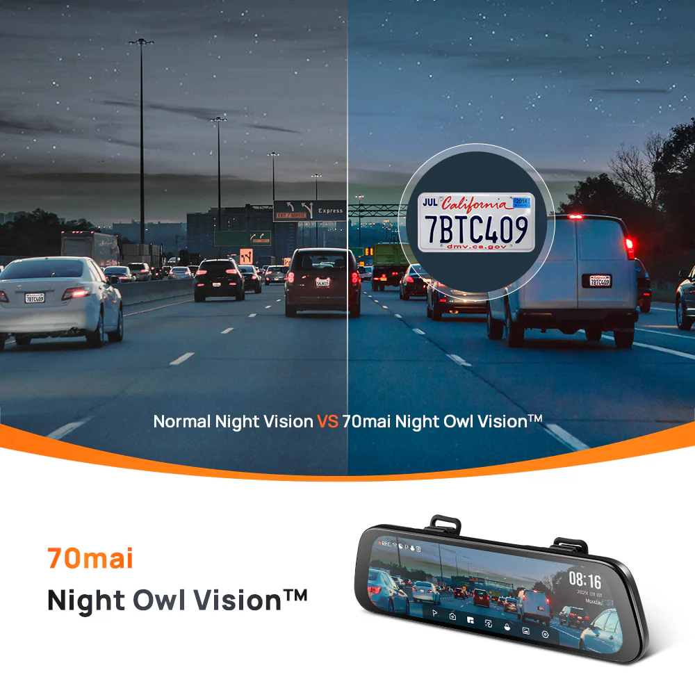 70mai Rearview DashCam S500 3K DUAL HDR - Image 5