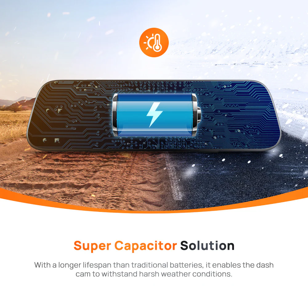 70mai Rearview DashCam S500 3K DUAL HDR - Image 6