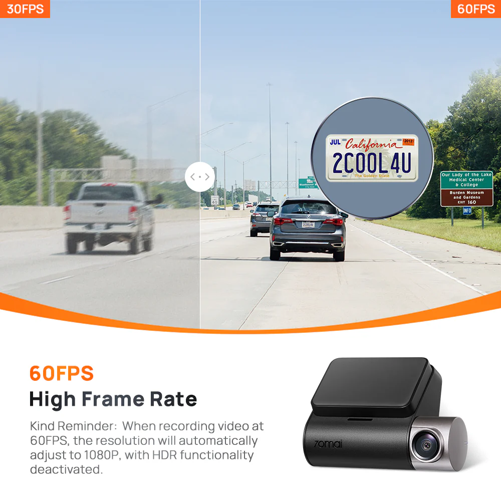70mai A510 HDR 3K Dual DashCam - Image 5