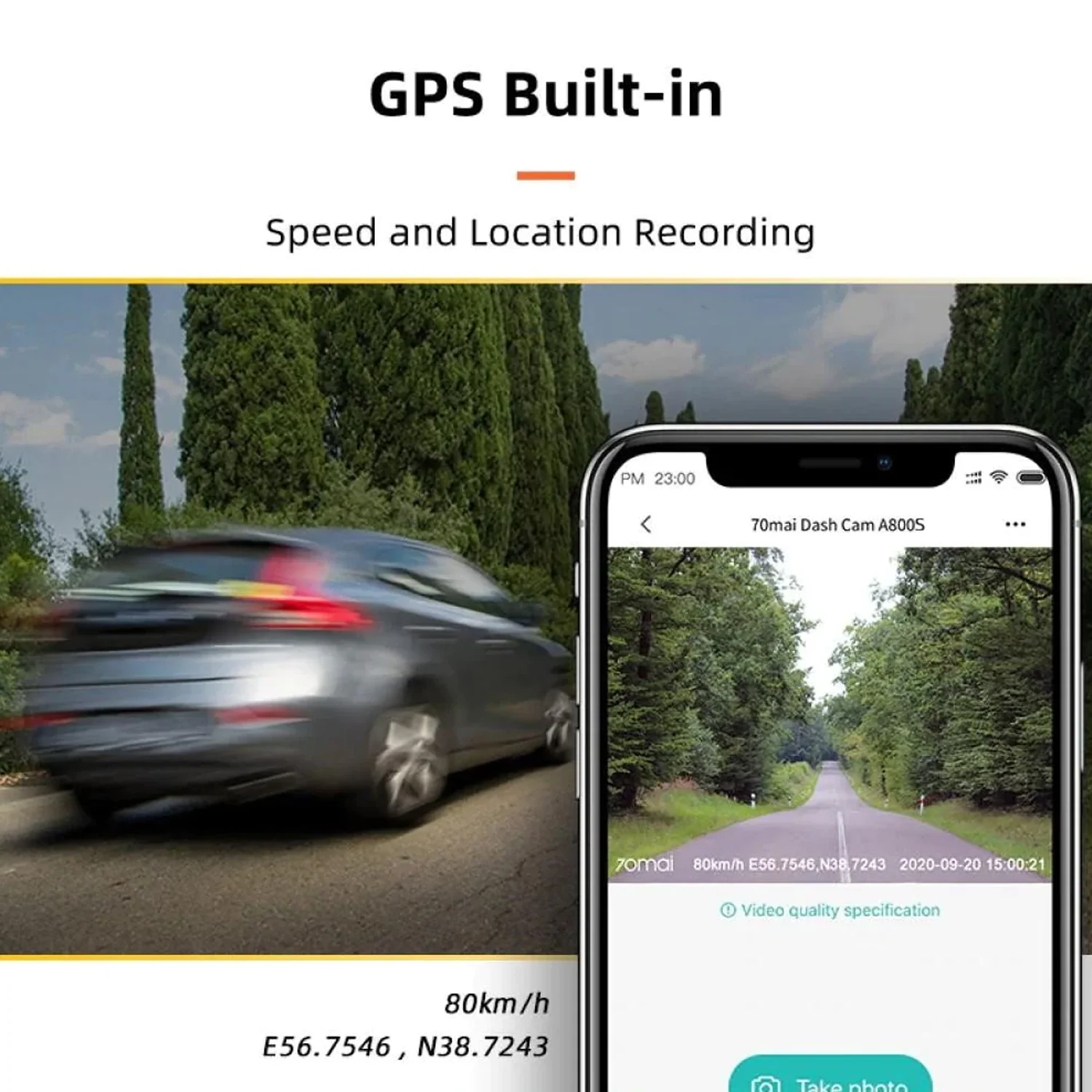 70mai A800S: Dual-Vision 4K Dash Cam - Image 8