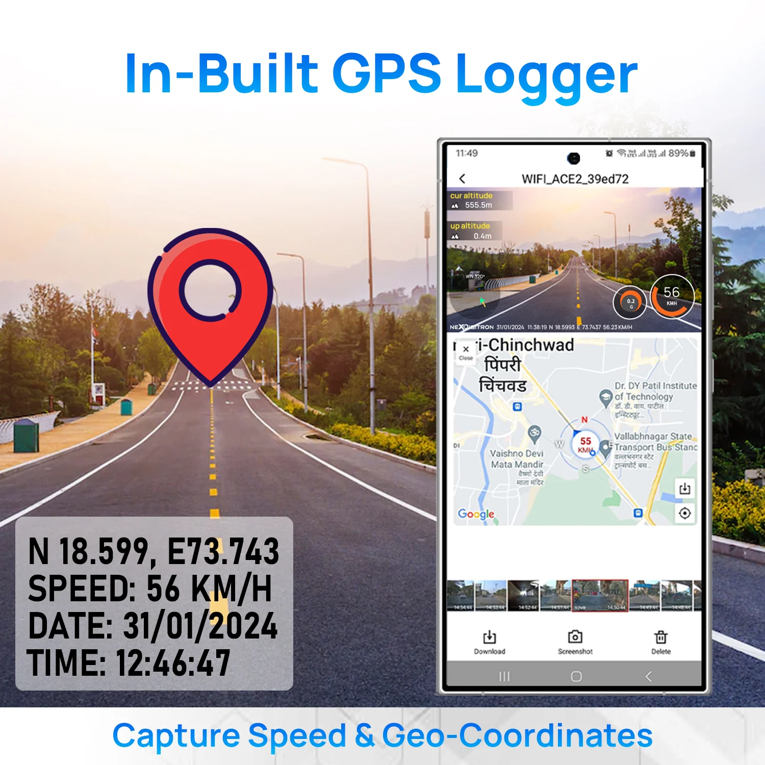 NEXDIGITRON ACE 2 DashCam with GPS Logger - Image 4