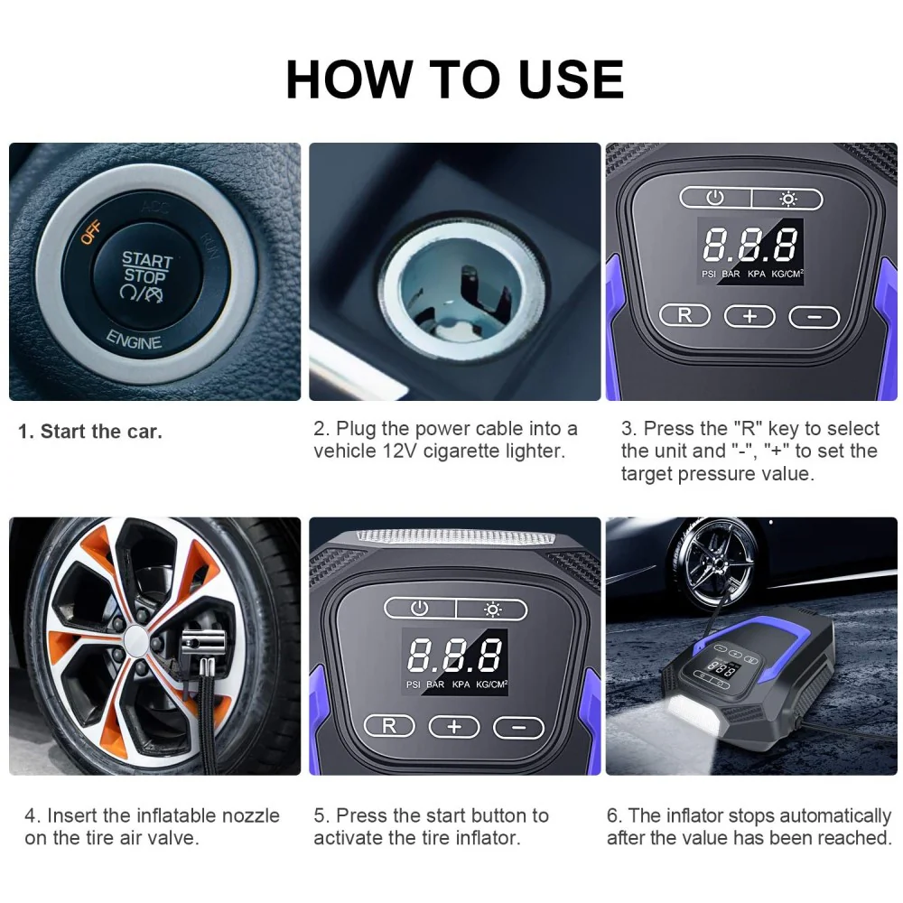 Digital Car Tyre Inflator Pro Touch - Image 5