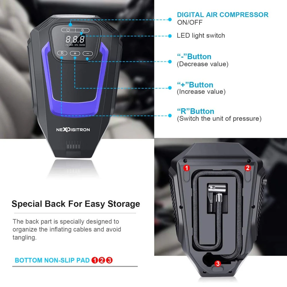 Digital Car Tyre Inflator Pro Touch - Image 6