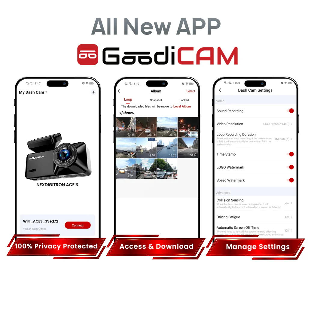 NEXDIGITRON ACE 3 DashCam with GPS Logger - Image 9