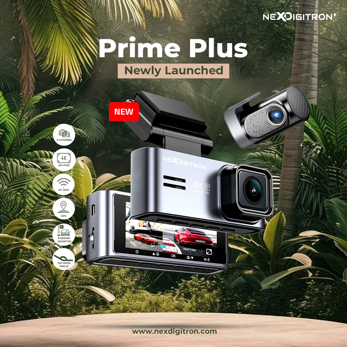 NEXDIGITRON Prime Plus 4K Dual DashCam - Image 3